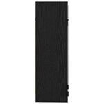 vidaXL Armoire Miroir de Salle de Bain Chêne noir 62 5 x 20 5 x 64 cm