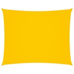 vidaXL Voile de parasol Tissu Oxford rectangulaire 2 5x4 m Jaune