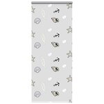 vidaXL Store enrouleur de douche avec cassette largeur du tissu 106 cm