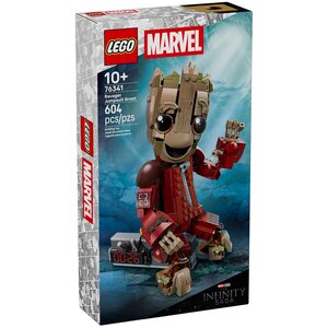 LEGO Marvel 76341 Bébé Groot en tenue de Ravageur - Figurine articulée 604 pièces