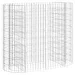 vidaXL Lit surélevé à gabion Fer galvanisé 120x50x100 cm