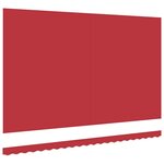 vidaXL Toile de rechange pour store banne Rouge 500 × 350 cm Toile