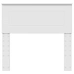 vidaXL Tête de lit avec tête de lit Blanc 80 cm Bois d'ingénierie