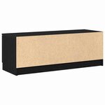 vidaXL Meuble TV Chêne noir 102 x 35 x 36 5 cm Bois d'ingénierie
