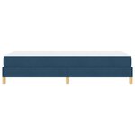 vidaXL Lit à ressorts avec matelas Bleu 90 x 200 cm tissu