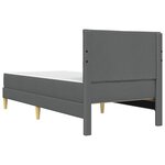 vidaXL Cadre de lit 100 x 200 cm Gris foncé