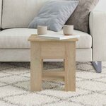vidaXL Table basse chêne sonoma 40x40x42 cm bois d'ingénierie