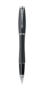 PARKER Urban Classic - Stylo plume, Noir mat,  plume moyenne, Attributs Chromés
