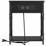 vidaXL Cabinet de chevet Chêne noir 41 x 31 x 51 cm Bois d'ingénierie