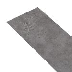 vidaXL Planche de plancher PVC autoadhésif 5 21 m² 2 mm Gris béton