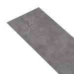 vidaXL Dalles de plancher PVC autoadhésif 5 21 m² 2 mm gris béton