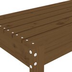 vidaXL Banc de jardin marron miel 80x38x45 cm bois de pin massif