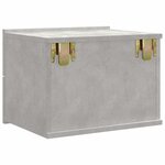vidaXL Tables de chevet 2 Pièces Gris béton 40x30x30 cm Bois ingénierie