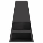 vidaXL Braise Noir 60 x 35 x 100 cm Acier