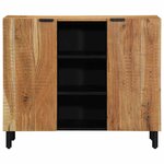 vidaXL Buffet avec étagère Marron 90 x 33 x 75 cm Bois d'acacia massif