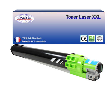 Toner compatible avec ricoh aficio mpc2800  mpc3300  mpc3001  mpc3501 - cyan - 15 000 pages - t3azur
