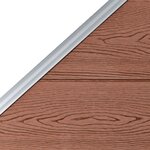 vidaXL Panneau de clôture WPC 95x(105-180) cm Marron