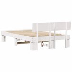 vidaXL Cadre de lit Blanc 120 x 190 cm Bois massif en pin