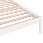 vidaXL Cadre de lit sans matelas bois de pin massif 90x200 cm blanc