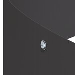 vidaXL Pot en Métal Acier/noir Acier Grand Modulaire Pot en Métal