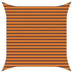 vidaXL Voile d'ombre Orange et marron 3 x 3 m 100 polyester Oxford