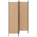 vidaXL Paravent 4 panneaux Beige 200 x 180 cm Tissu