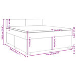 vidaXL Sommier à lattes de lit avec matelas Rose 180x200 cm Velours