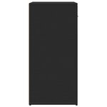 vidaXL Buffet noir 79x38x80 cm bois d'ingénierie