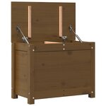 vidaXL Boîte de rangement Marron miel 60x32x45 5 cm Bois massif de pin