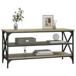 vidaXL Meuble TV Chêne sonoma 100x40x50 cm Bois d'ingénierie