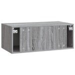 vidaXL Meuble TV mural 98 x 41 x 30 cm Sonoma gris Bois d'ingénierie