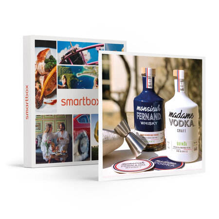 SMARTBOX - Coffret Cadeau Coffret spiritueux & cocktail avec vodka et whisky à domicile -  Gastronomie