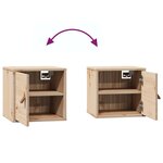 vidaXL Armoire murale 31 5x30x30 cm Bois de pin massif