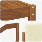 vidaXL Ensemble de canapés d'extérieur 5 pc Naturel et Crème