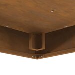 vidaXL Braise Marron 80 x 80 x 40 cm Acier résistant aux intempéries
