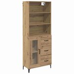 vidaXL Haut Armoire avec tiroir Chêne artisanal 69 5 x 34 x 180 cm