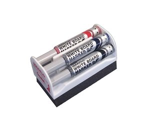 Set marqueur pour tableau blanc avec brosse Assortis PENTEL