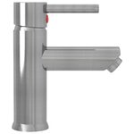 vidaXL Robinet de lavabo de salle de bain Argenté 130x176 mm