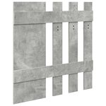 vidaXL Porte-manteau mural avec stockage avec miroir Gris Béton 100 x 10 x 100 cm