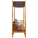 vidaXL Banc de jardin avec auvent Bois d'acacia solide