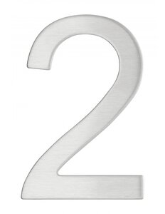 THIRARD - Chiffre 2 adhésif  inox  H.76mm - THIRARD