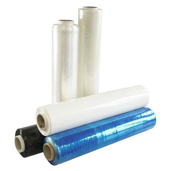 Lot de 6 rouleaux films etirable (l)500 mm x (l)300 m 23 microns transparent happel