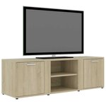 vidaXL Meuble TV Chêne sonoma 120x34x37 cm Bois d’ingénierie