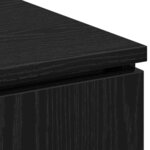 vidaXL Meuble TV avec LED Chêne noir 100 x 38 x 49 cm