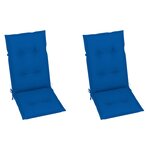 vidaXL Chaise à bascule avec coussin Bambou