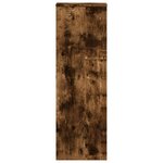 vidaXL Support pour plantes chêne fumé 33x33x100 cm bois d'ingénierie
