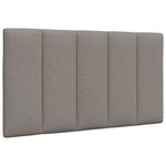 vidaXL Cadre de lit sans matelas taupe 80x200 cm tissu