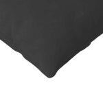 vidaXL Coussins de canapé 2 Pièces Noir 145 x 40 cm tissu