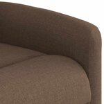 vidaXL Fauteuil de massage inclinable Marron Tissu