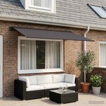 vidaXL Toile de rechange pour auvent Anthracite 450 × 300 cm Polyester